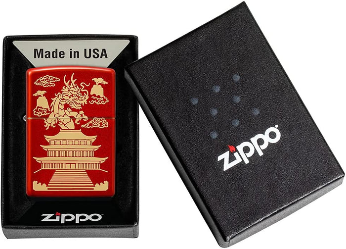 Zippo Antivento Ricaricabile Made In Usa Rosso Unisex 5