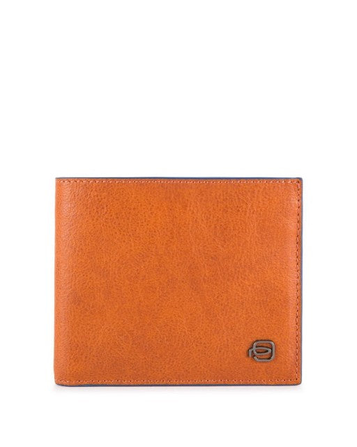 Piquadro Blue Square Special Coin Purse Orange Men