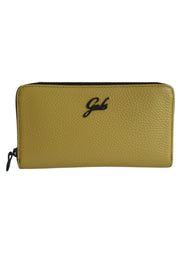 Gabs Yellow Leather Coin and Banknote Card Holder