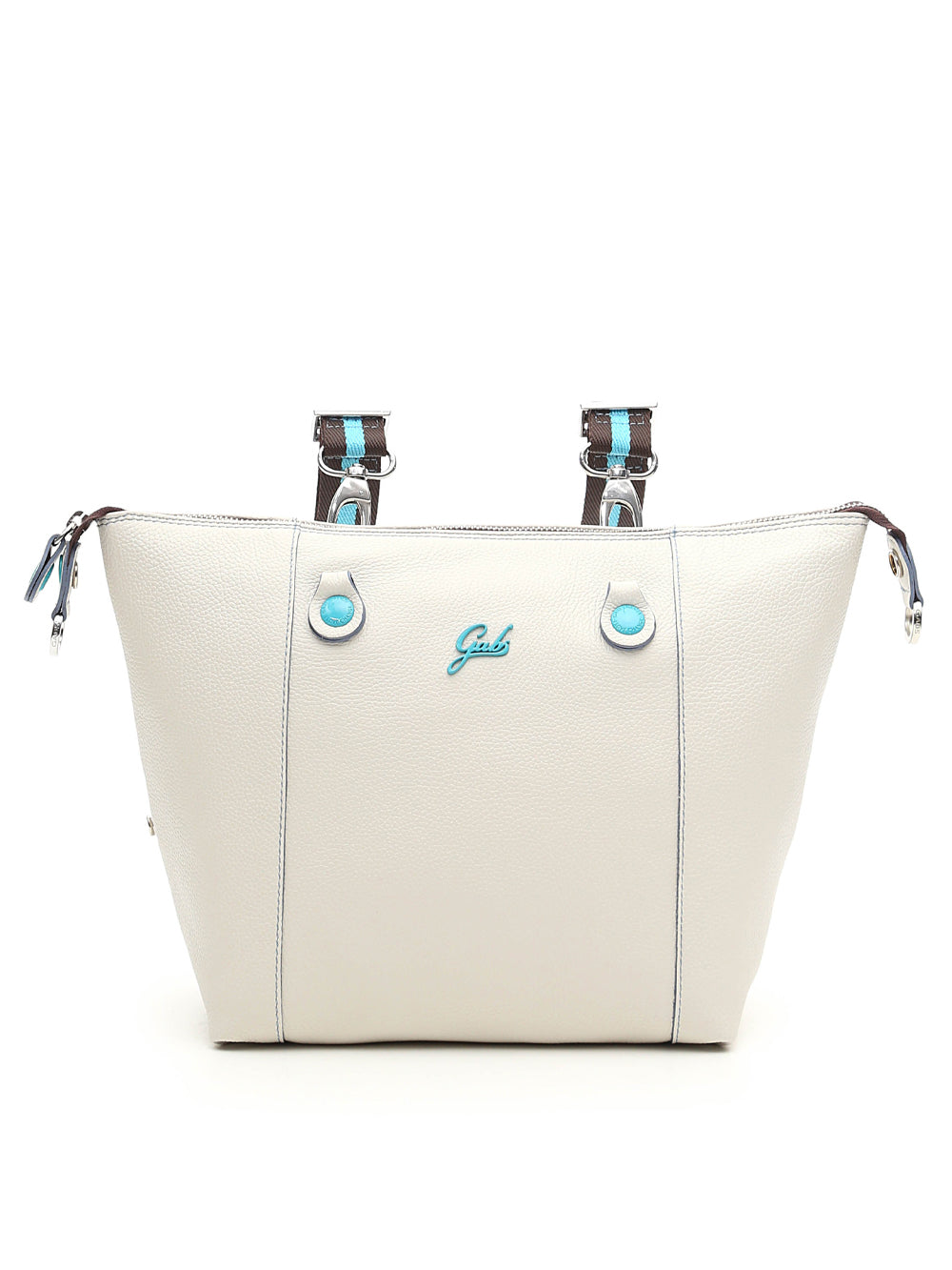 Gabs G3 Plus M Basic Borsa Zaino Trasformabile Hobo Shopper Tote Bauletto in Pelle Panna