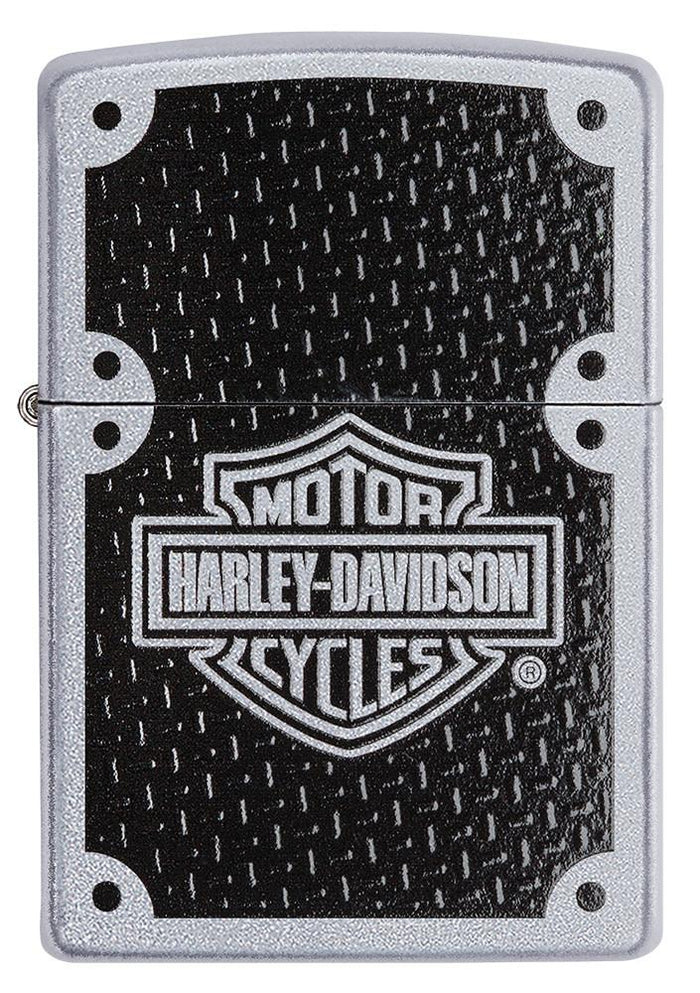 Zippo Harley Davidson Carbonbio Scudo Argento Unisex 4