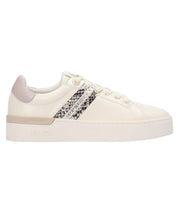 Liu Jo Sneakers Glitter Borchie Pitone Beige Pelle