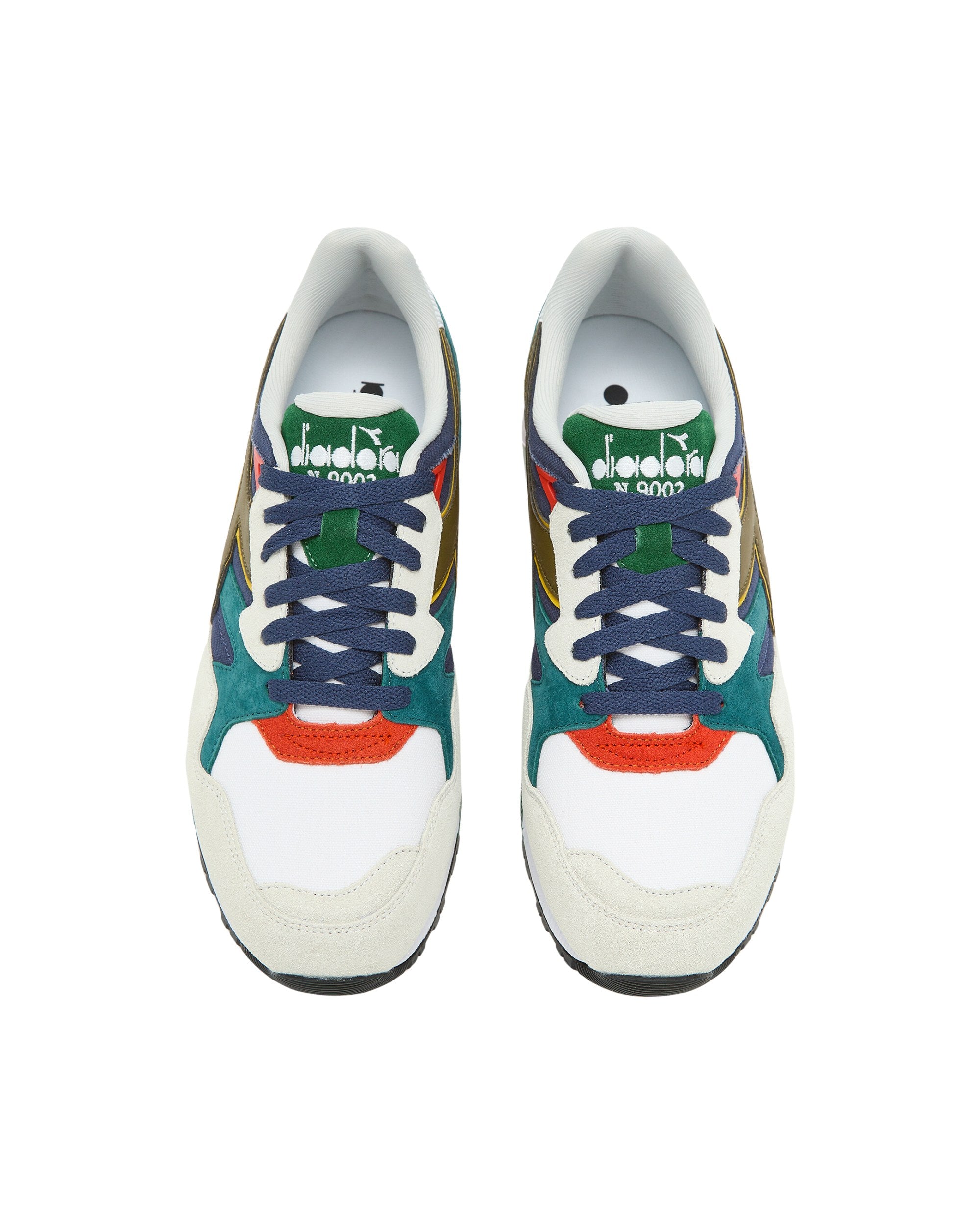Diadora Sneaker N9002 in Pelle Scamosciata Navy Multicolore