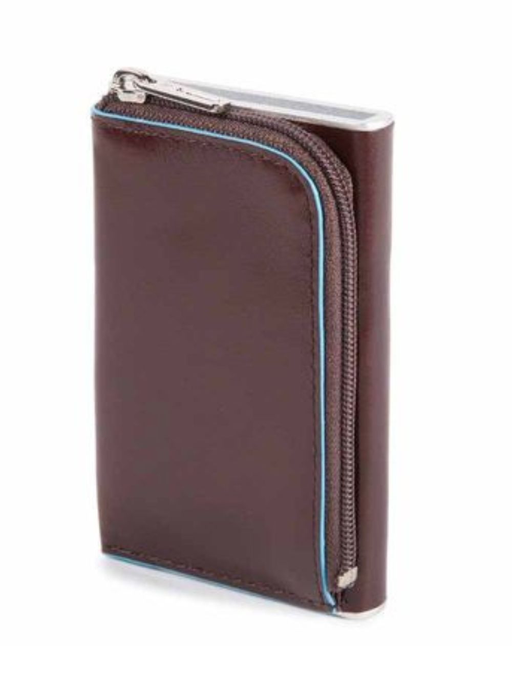 Piquadro Wallet Blue Square Rfid Brown Men