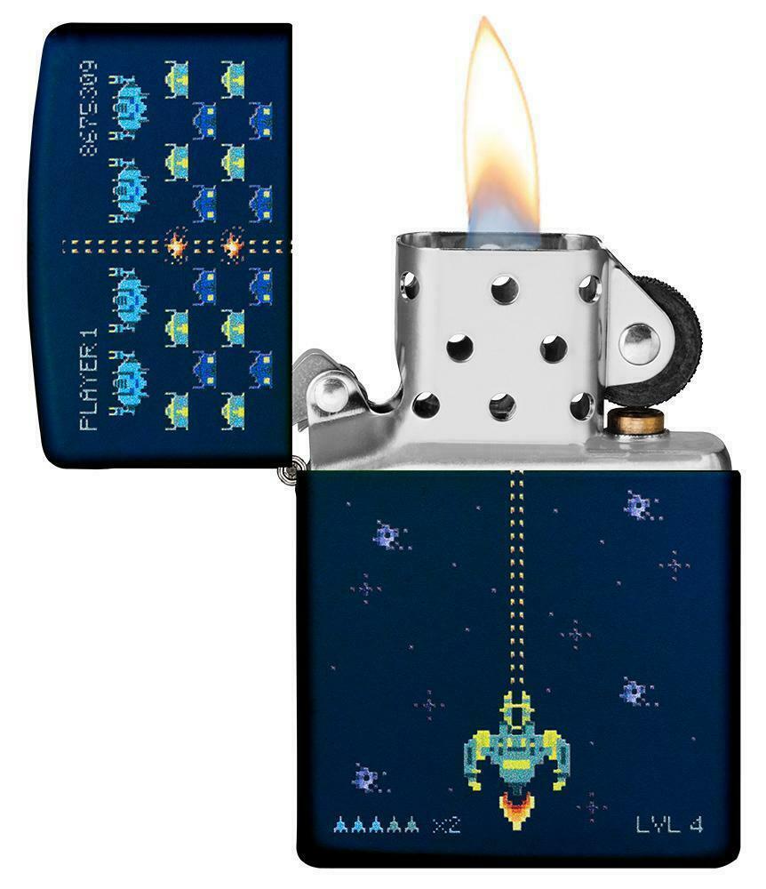 Zippo accendino retro vintage Game Blu 49114 Made in usa