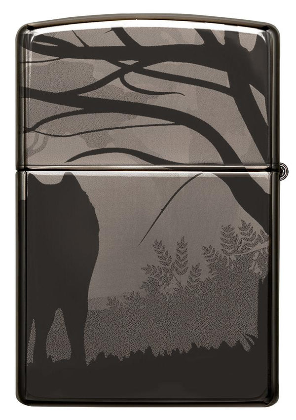 Zippo Wolf 3d Lupo 360 Gradi Nero Unisex-2