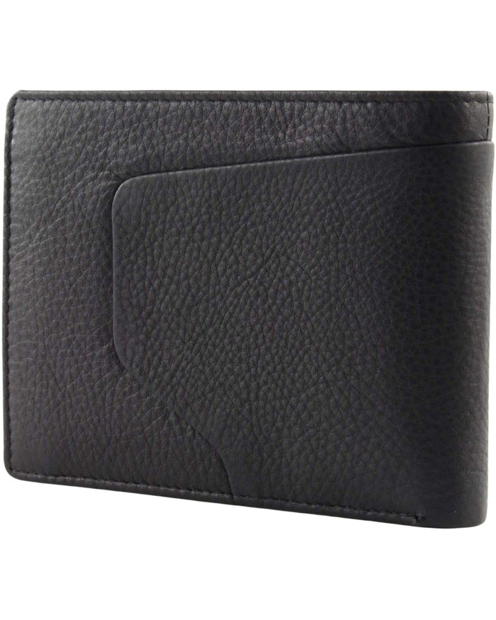 Piquadro Black Square Coin Purse With 6 Credit Card Slots 11cm Black Tobacco Leather Men 2