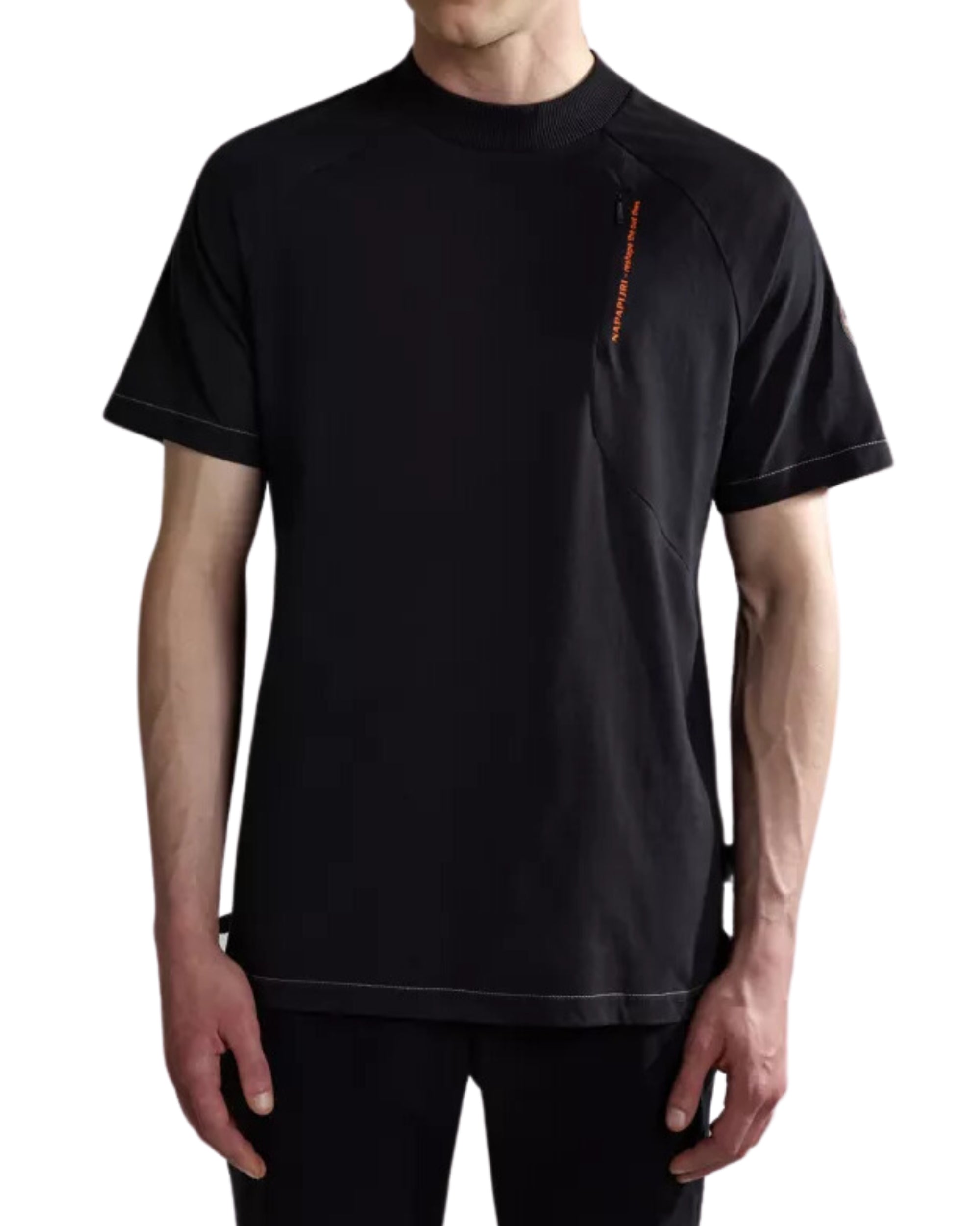 Napapijri Maglietta Manica Corta Weddell Cotone Nero