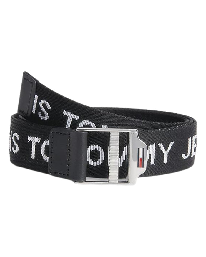 Tommy Jeans Cintura TJW Essential Webbing Belt Nera 1