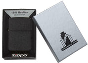 Zippo Black Crackle Black Unisex