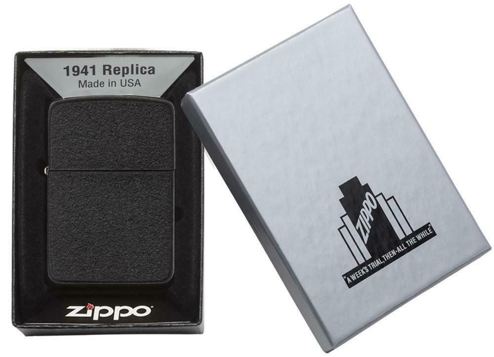 Zippo Black Crackle Black Unisex