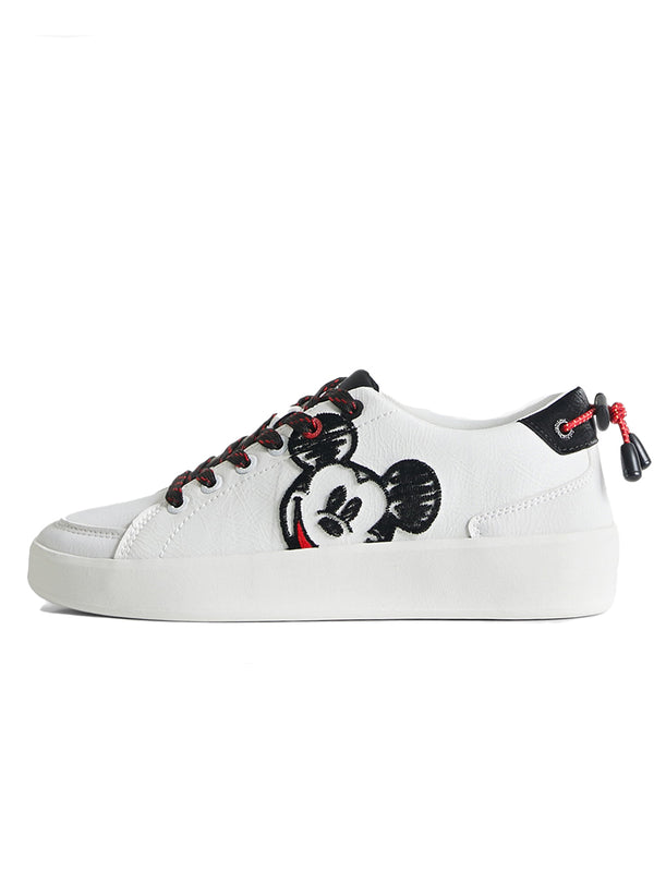 Desigual Shoes Fancy Mickey Bianco Donna