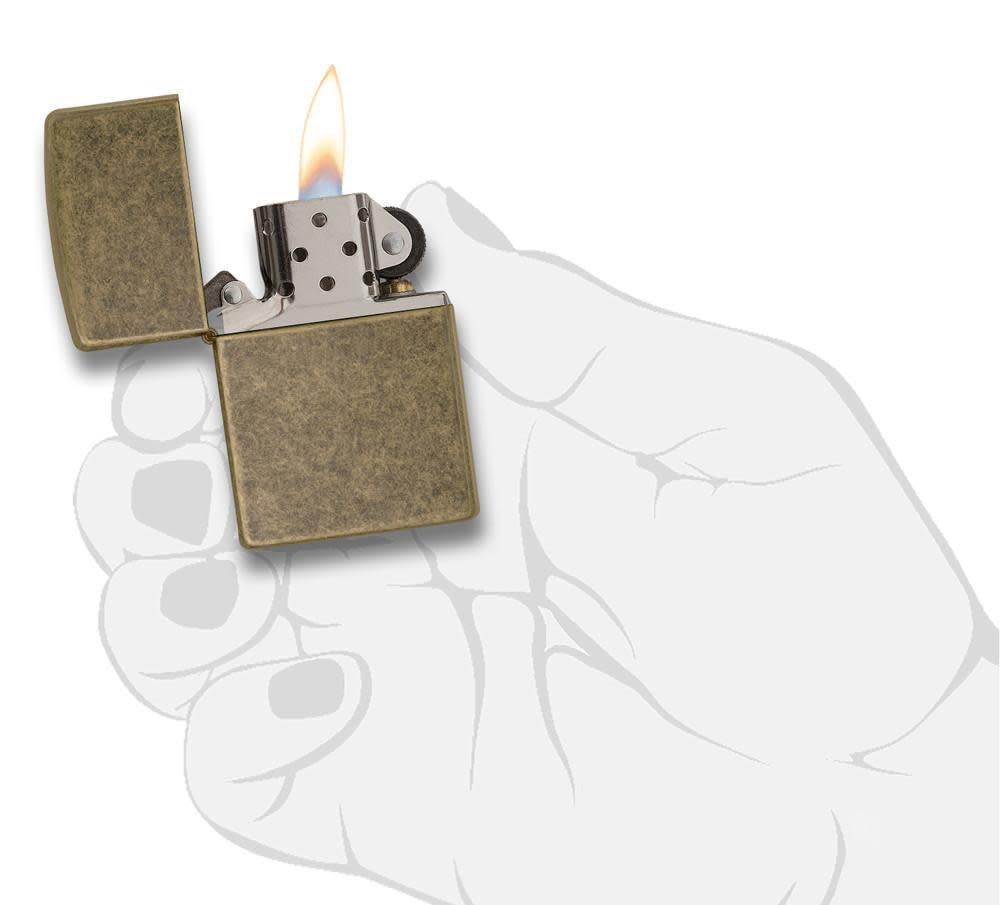 Zippo accendino Antico Oro lavorazione anticata 201fb