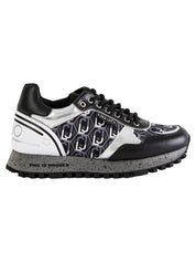 Liu Jo Sneakers Wonder 24 Faux Leather Black-Silver