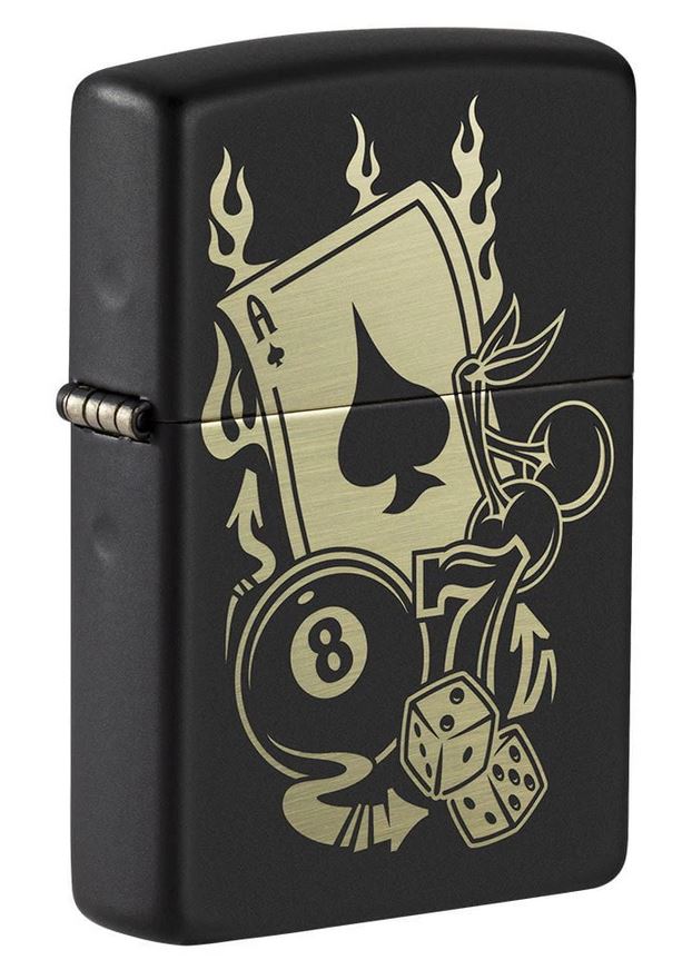 Zippo Gambling Black Unisex 1