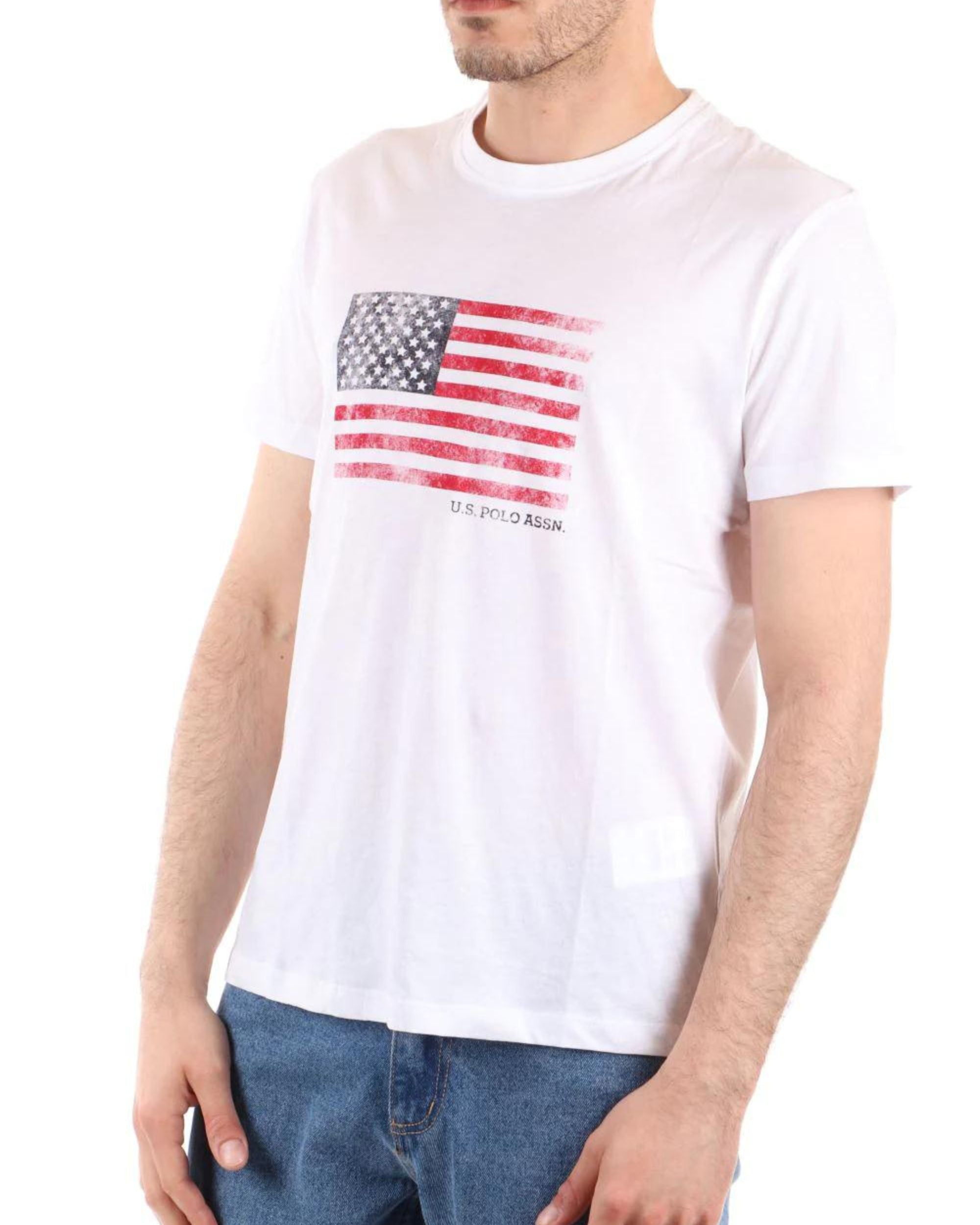 U.S. Polo Assn. T-Shirt Mick 51520 Cotone Bianco