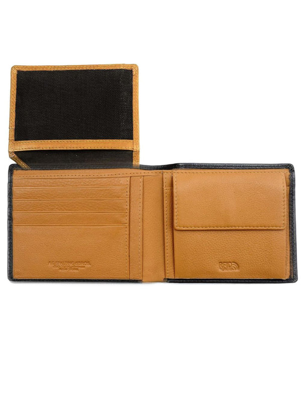 Spalding &amp; Bros Ag 7 Credit Card Slots Coin Purse 12x10 Cm Rfid Soft Leather Manhattan Flap Brown Men-2