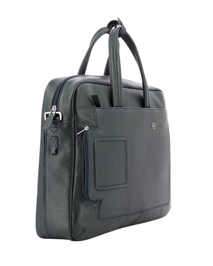 Piquadro Borsa Due Manici Porta Pc 15,6" Blu Uomo 3