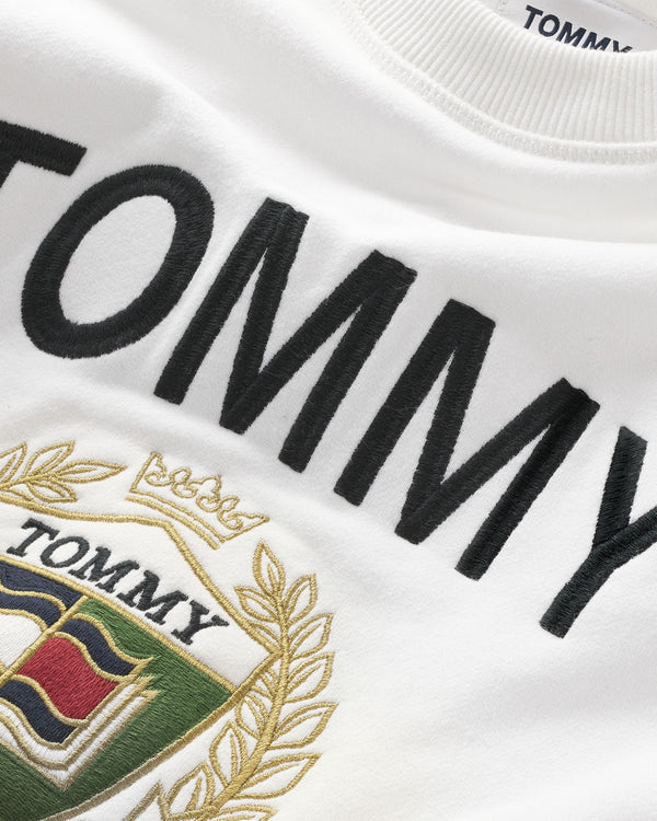 Tommy Jeans Logo Cotone Bianco-2