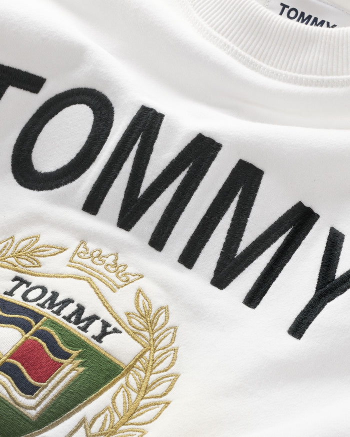 Tommy Jeans Logo Cotone Bianco 2