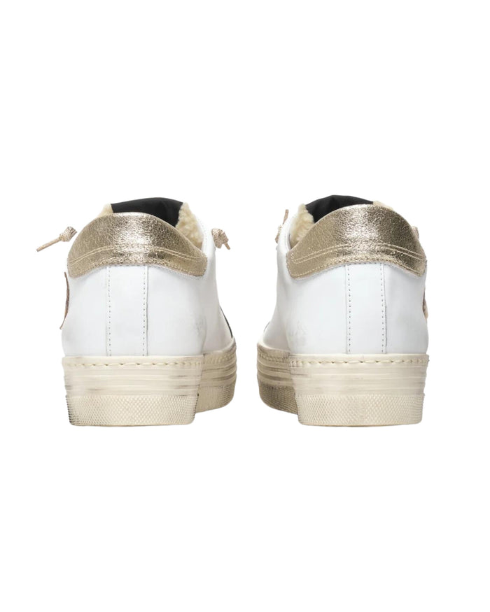 2Star Sneaker HS Low Platform Pelle Bovina Bianco 4