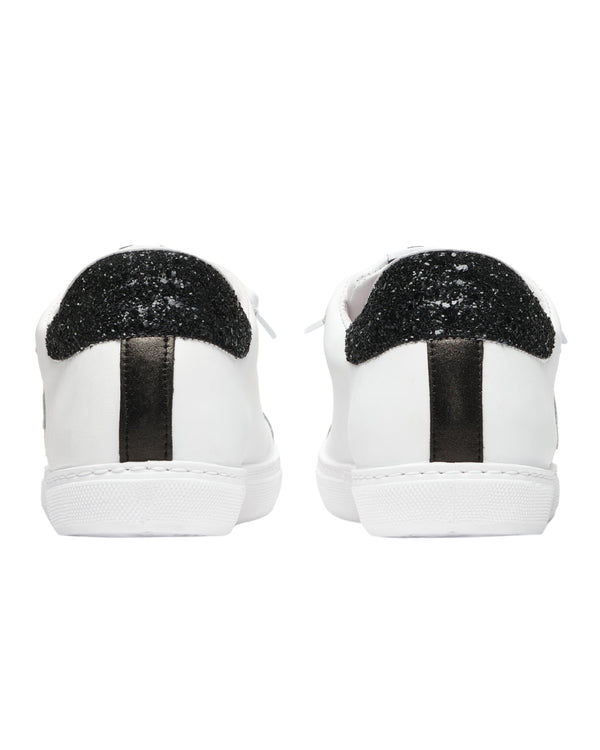 2Star Sneakers Low in Pelle con Dettagli Glitter Bianco-2