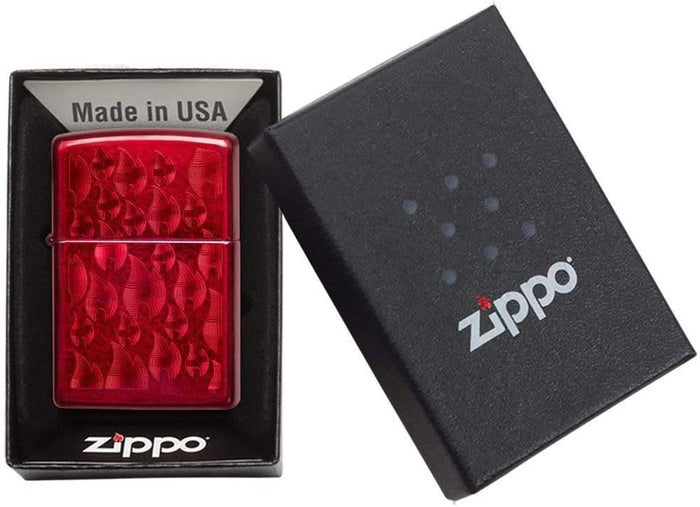 Zippo Antivento Ricaricabile Made In Usa Rosso Unisex 4