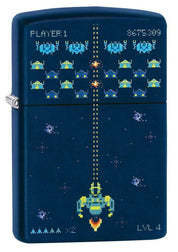 Zippo accendino retro vintage Game Blu 49114 Made in usa