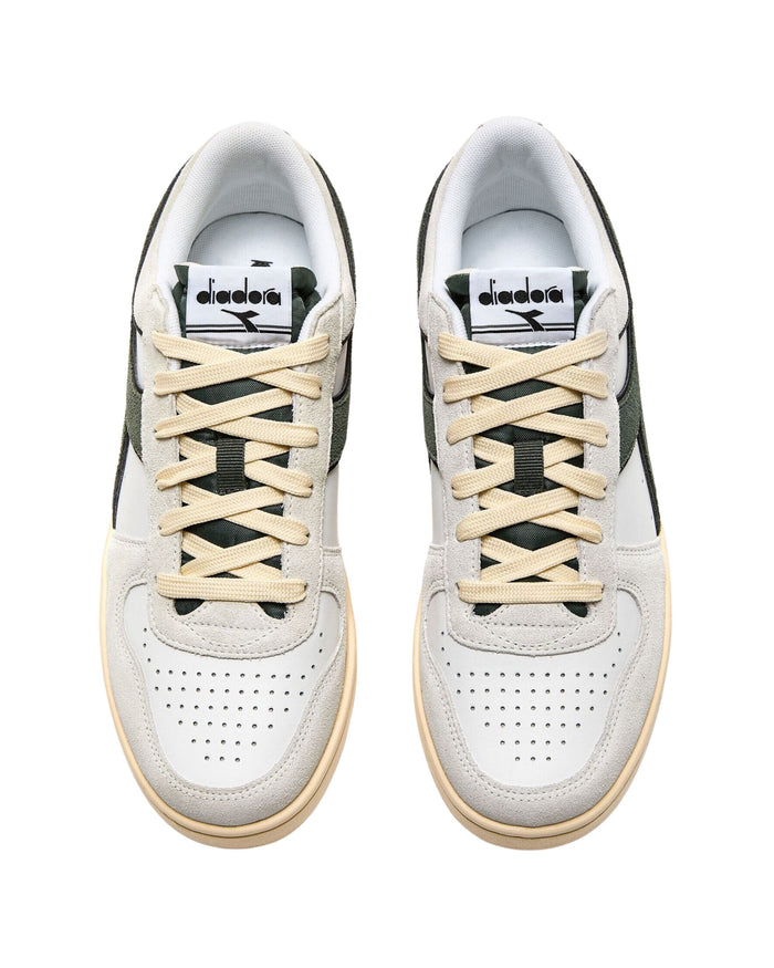 Diadora Sneakers Magic Basket Low Suede Leather Bianco 3