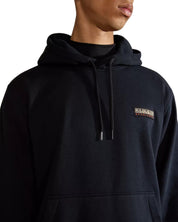 Napapijri Hoodie Iaato Cotone Nero
