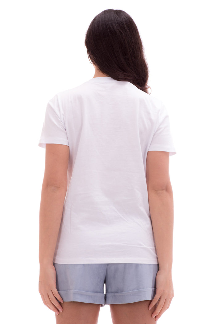 Manila Grace T-shirt Con Stampa Africa Bianco Donna 3