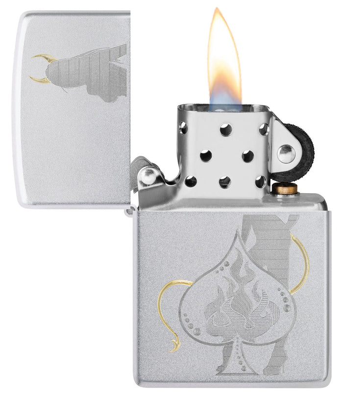 Zippo Ace Devil Grey Unisex 2