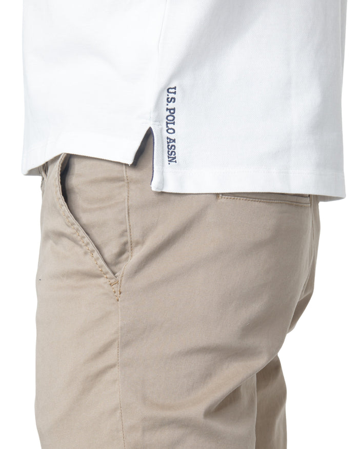 U.S. Polo Assn. T-shirt Logo Fronte e Retro in Cotone colore Bianco 3