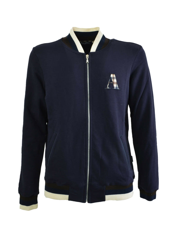 Aquascutum London Full Zip Long Sleeve Blue Men-2