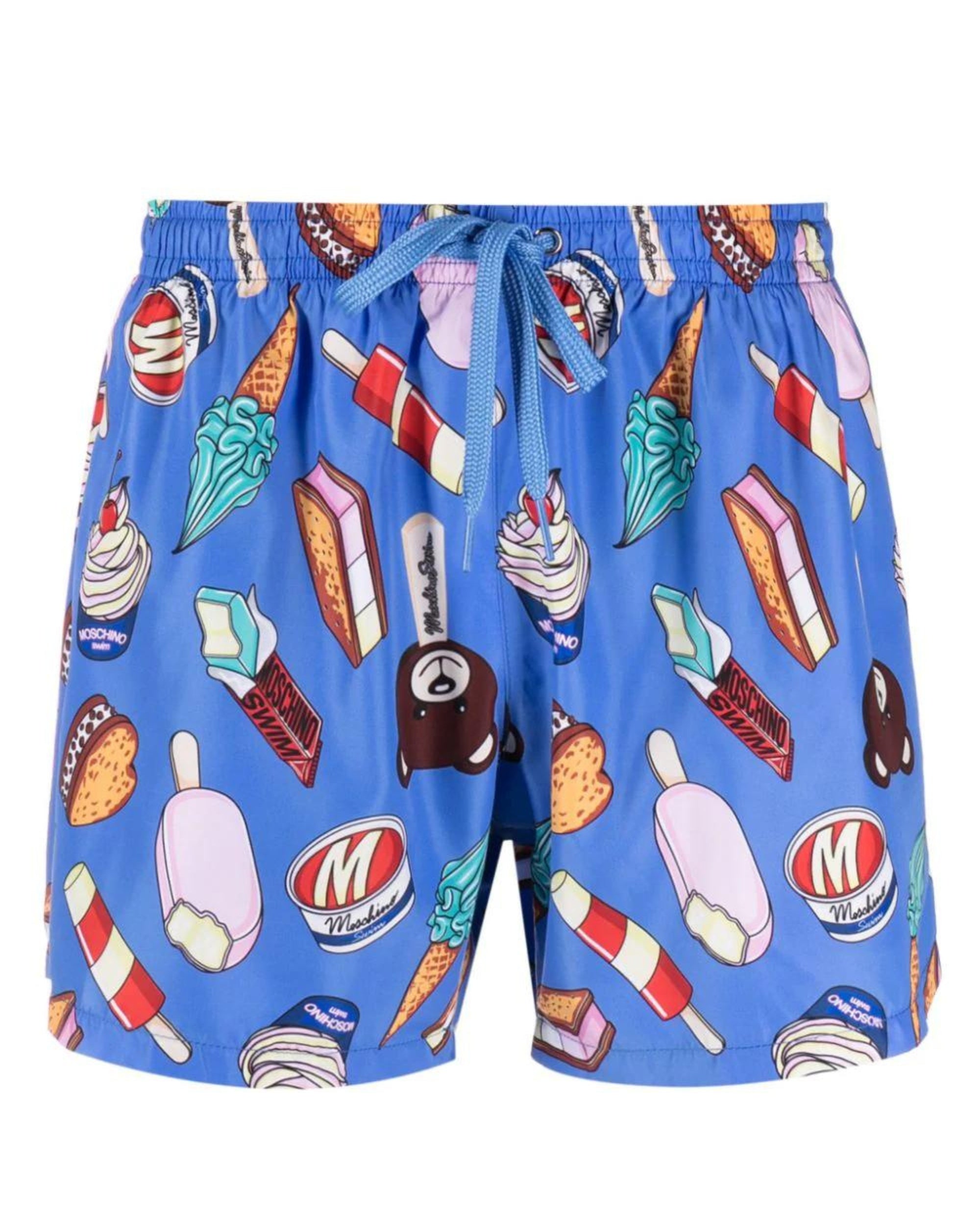 Moschino Swim Fantasia con Stampa CNI Gelato Blu