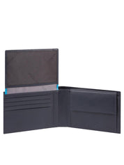 Piquadro Wallet Nylon Regenerated Card Holder Coins Bio Blue Men