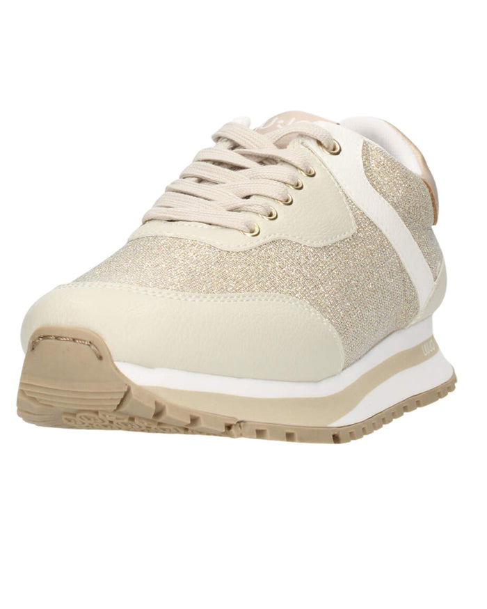 Liu Jo Sneakers Wonder 501 Faux Leather Glitter Beige 4