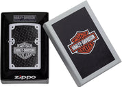 Zippo accendino Harley Davidson Antivento Ricaricabile Made In Usa Argento 24025