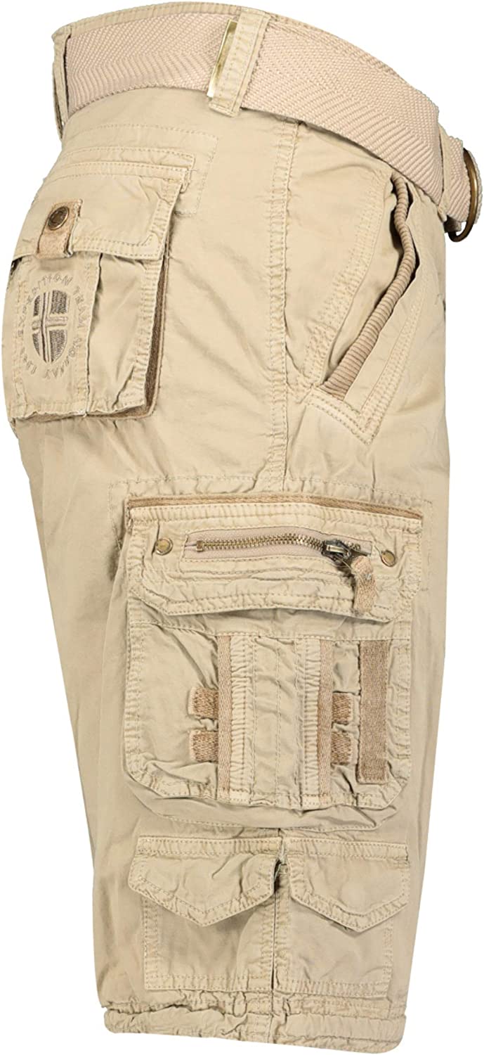 Geographical Norway Men's Beige Shorts