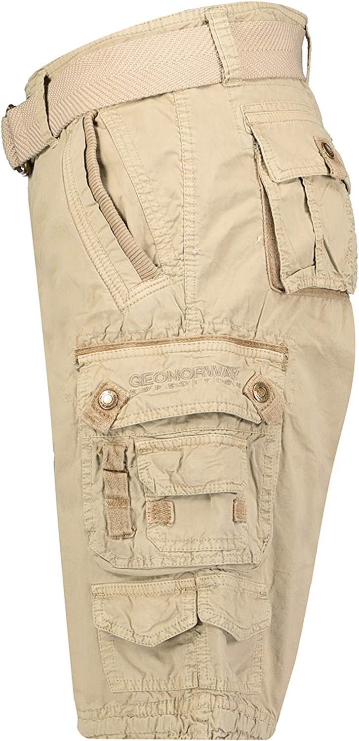 Geographical Norway Men's Beige Shorts