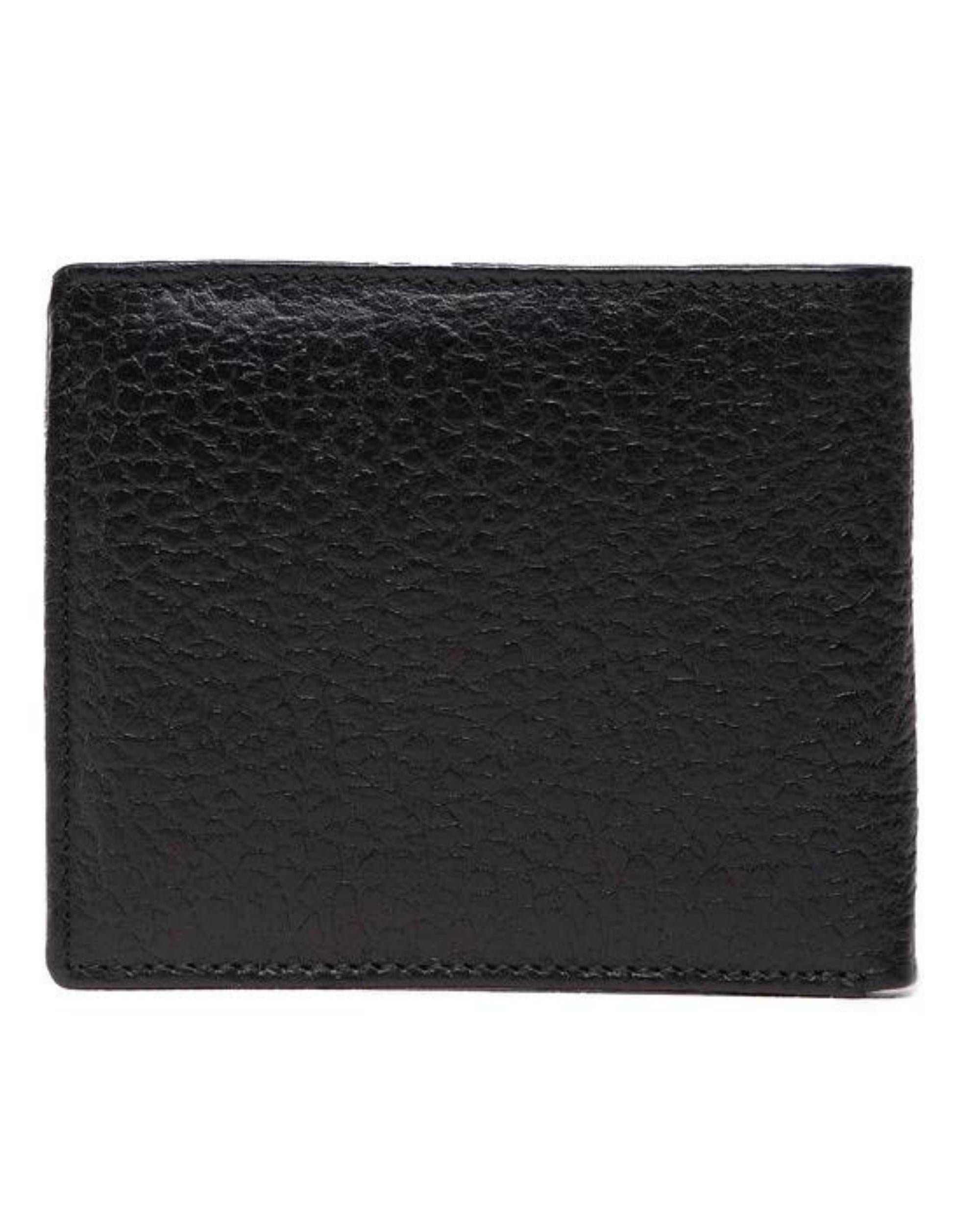 Blauer Hammered Flower Leather Logo Black Men