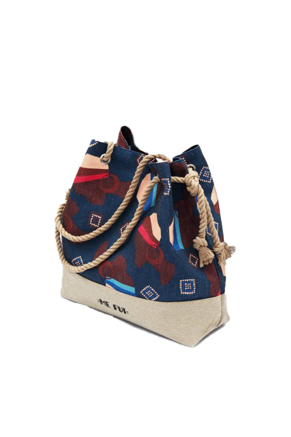 Mefui Printed Hand Bag South Central Multicolore Donna-2
