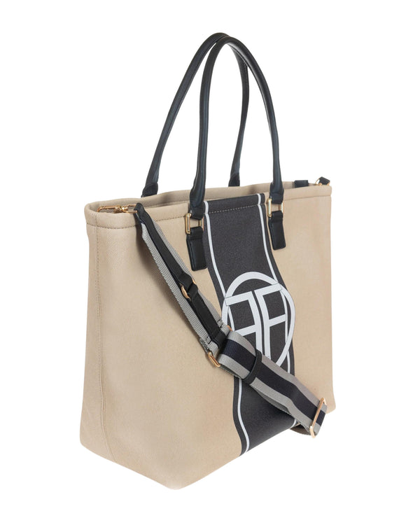 Fracomina Tote Bag Con Dettaglio Colorato Nero Donna-2