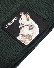 Goorin Bros. Cappello Beanie Hat Cuffia Con Patch Frontale E Logo Su Lato Verde Unisex