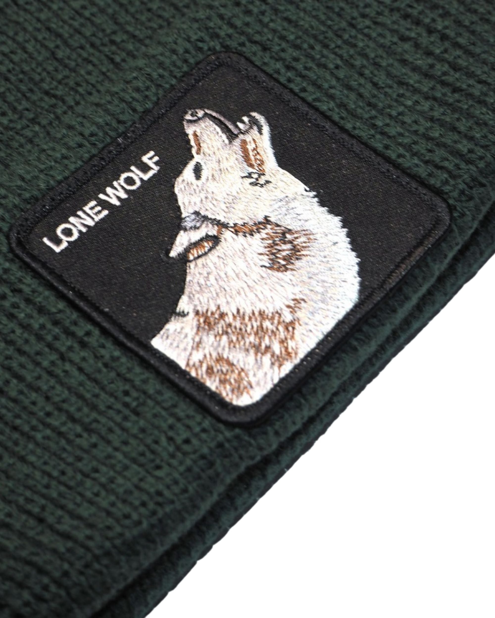 Goorin Bros. Cappello Beanie Hat Cuffia Con Patch Frontale E Logo Su Lato Verde Unisex