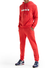 Diadora Hoodie Big Logo Cotton Red