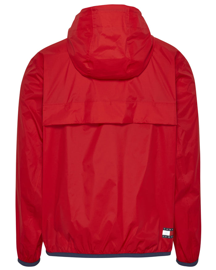 Tommy Jeans Windbreaker Foldable Red Recycled Nylon 2