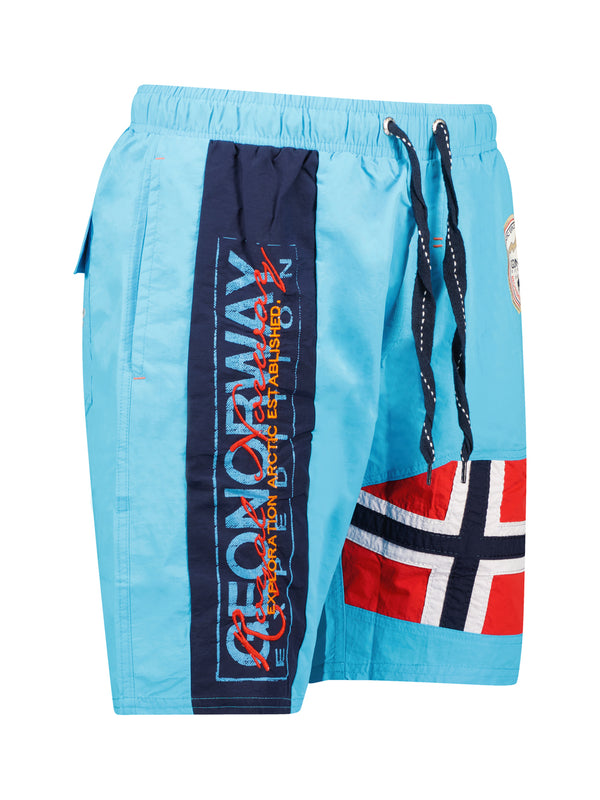 Geographical Norway Bermuda Sea Pool Short Light Blue Men-2