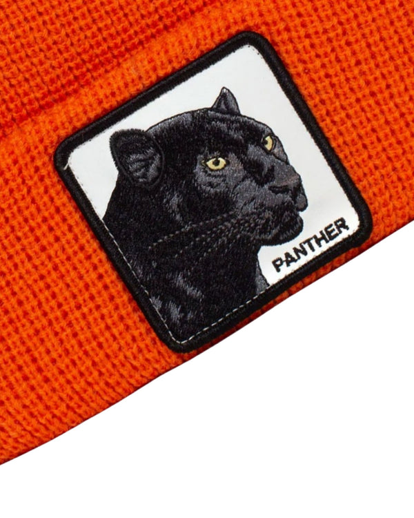 Goorin Bros. Cappello Beanie Hat Cuffia Con Patch Frontale E Logo Su Lato Arancione Unisex-2