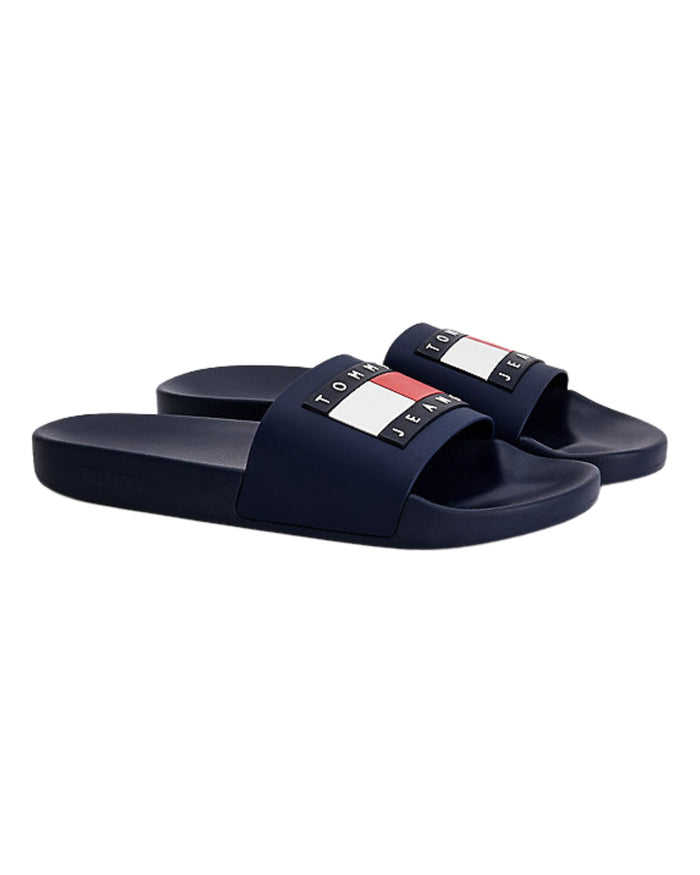 Tommy Jeans Sandali da Piscina Pool Slide Ess Blu 2